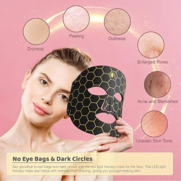 Bnlei - Color Light Beauty Mask - LED Face Mask w/Near Infrared Light Therapy Tools